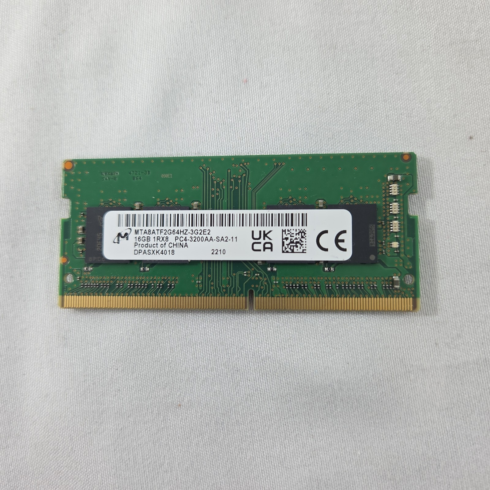 Micron MTA8ATF2G64HZ-3G2E2 16GB 1Rx8PC4-3200AA-SA2-11 laptop Memory RAM Tested