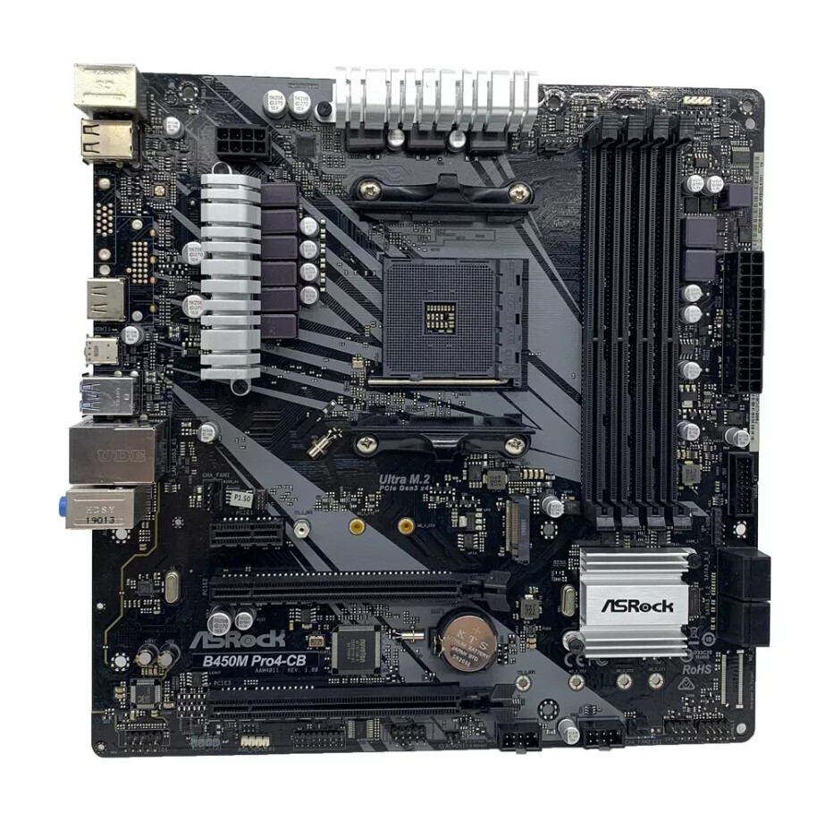 For ASROCK B450M PRO4-CB motherboard B450 AM4 DDR4 128G HDMI M-ATX Tested OK