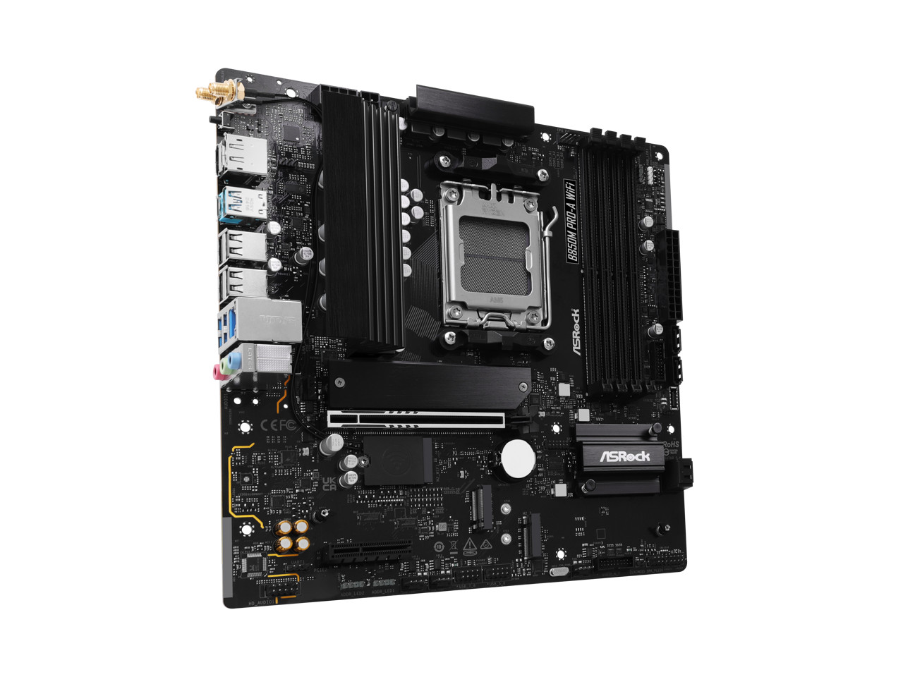 ASRock B850MProAWiFi B850M Pro A WiFi Micro ATX AM5 Motherboard