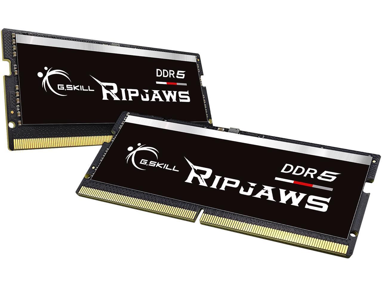 G.SKILL Ripjaws SO-DIMM 32GB (2 x 16GB) 262-Pin DDR5 SO-DIMM DDR5 5600 (PC5 4480