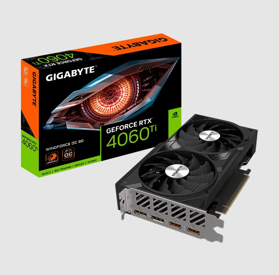 Gigabyte GeForce RTX 4060 Ti WINDFORCE OC 8GB Graphics Card