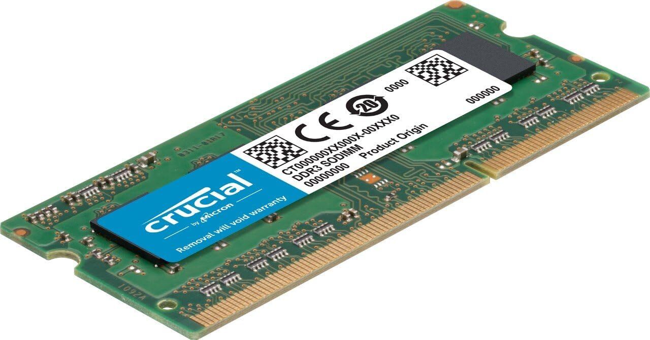Crucial DDR3L 16GB Kit 2x8GB 1600 MHz PC3L-12800 1.35V Laptop RAM Sodimm Memory