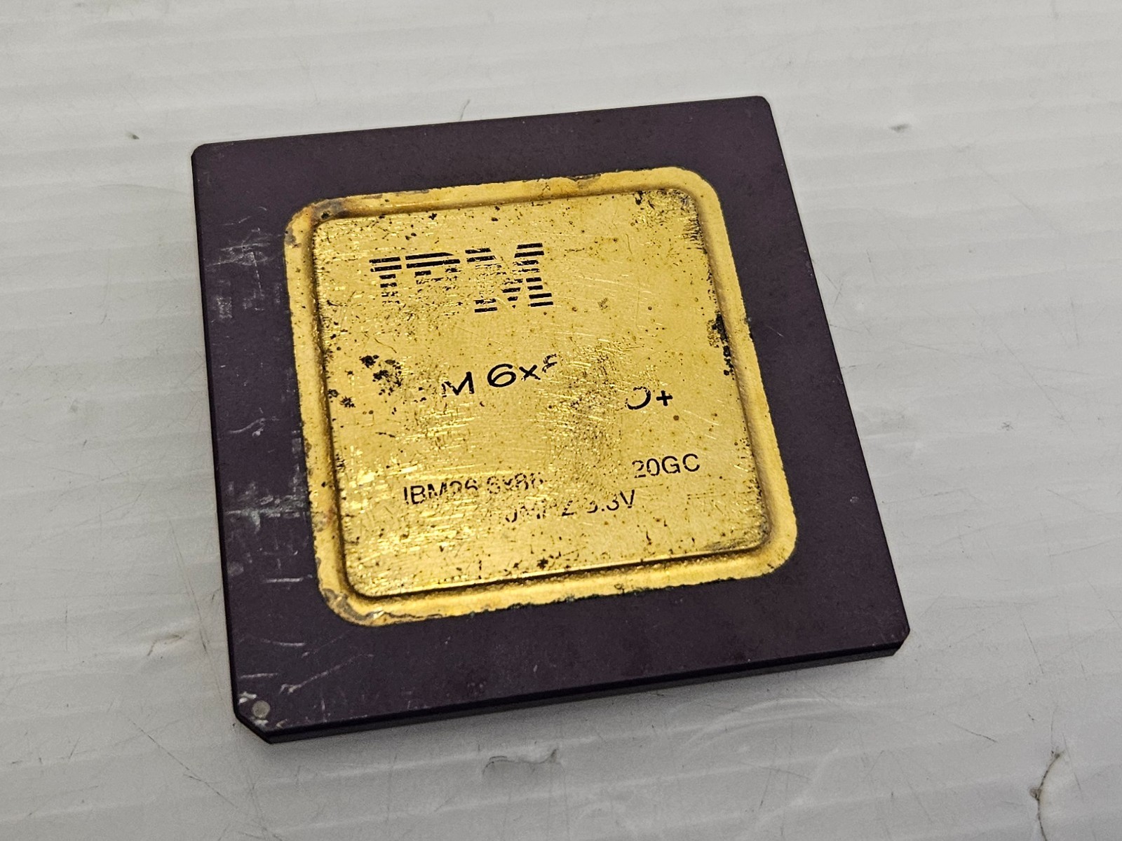 IBM 6×86 P120+, 6×86-2V2P120GC, 100MHz, Socket 7, 3.3V, Vintage CPU, CPU016