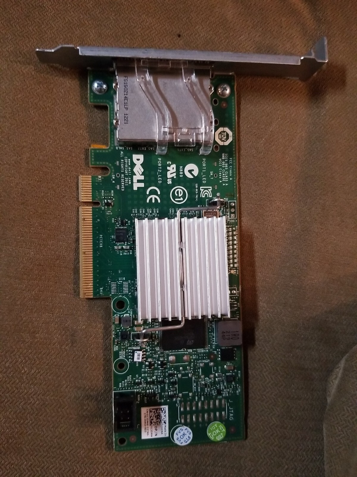 Dell Dual Port SAS HBA Controller Adapter Card PCI 012DNW 12DNW