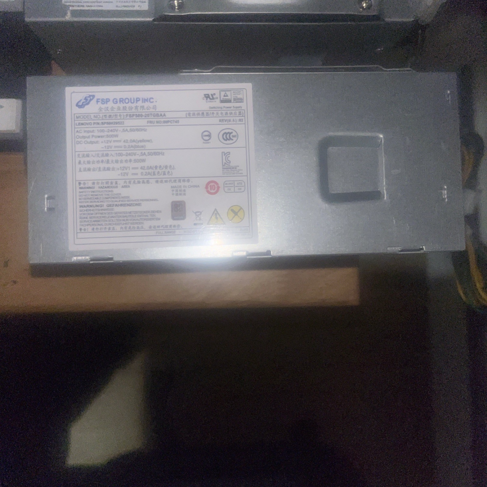 New For Acer 500W Switching Power Supply 6Pin+4Pin+8Pin(6+2) FSP500-20TGBAA