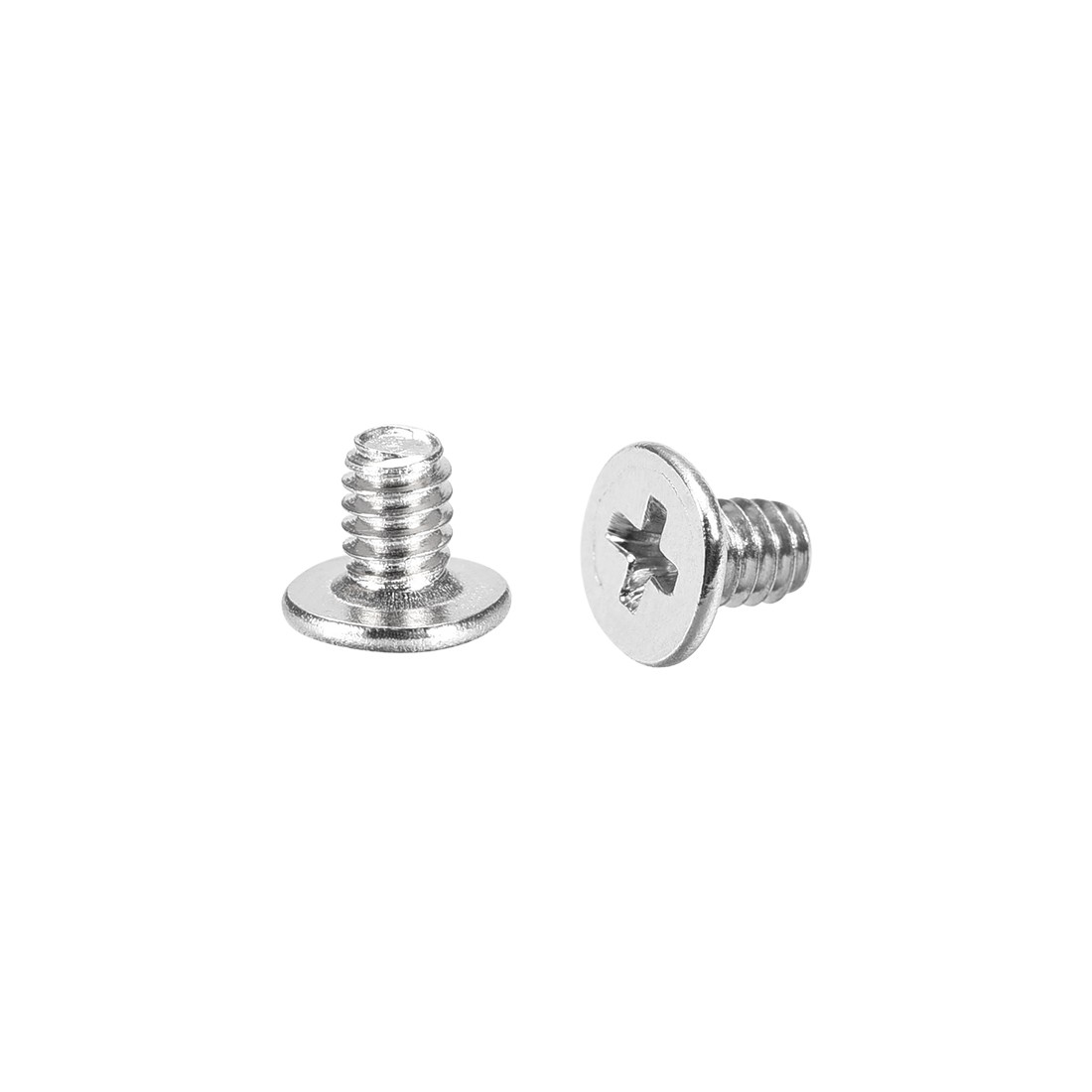 M2 x 4mm Laptop Computer Screws 3.8mm Dia Phillips Head Screw Silver Tone 50pcs