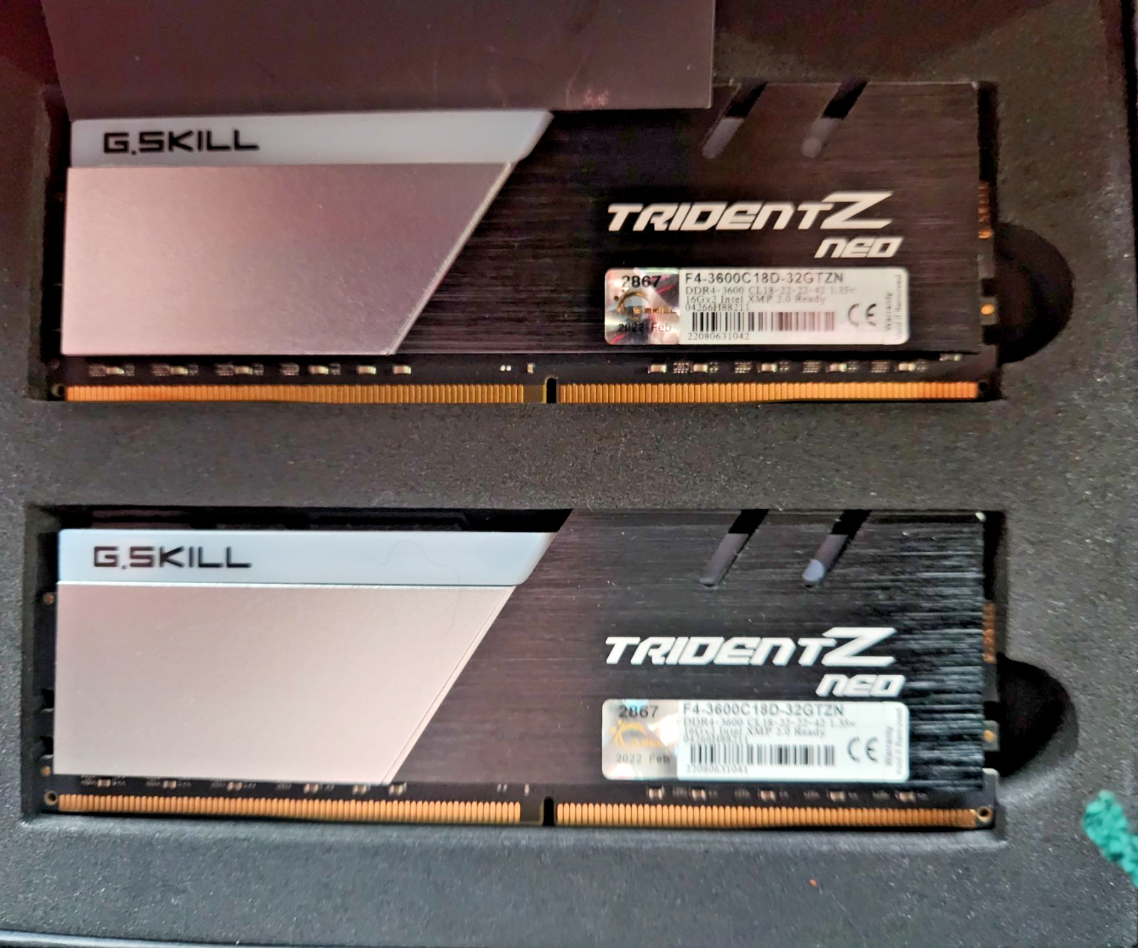 G. SKILL Trident Z Neo 64GB (2 x 32GB) PC4-28800 (DDR4-3600) Memory…