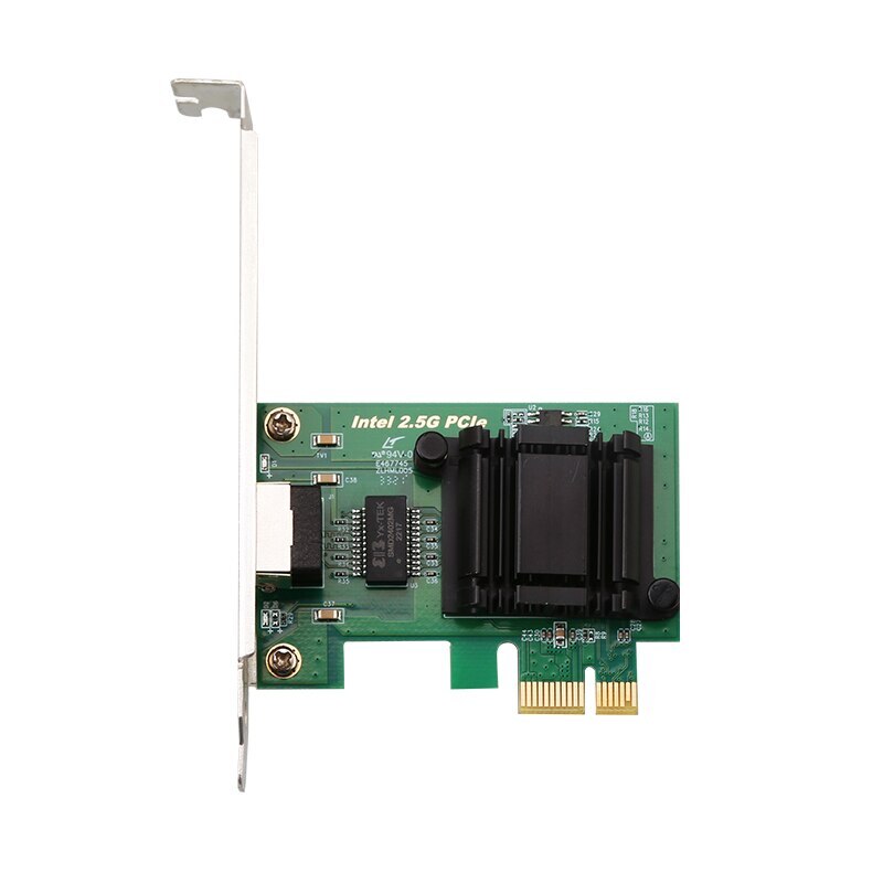 PCIE 2500Mbps Gigabit Lan Network Card 2.5G RJ45 Diskless NIC Adapter PCIe 1X