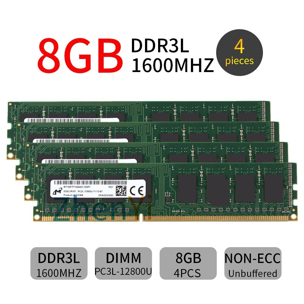 32GB 16GB 8GB DDR3L 1600MHz PC3L-12800 1.35V Desktop PC Memory RAM LOT AB