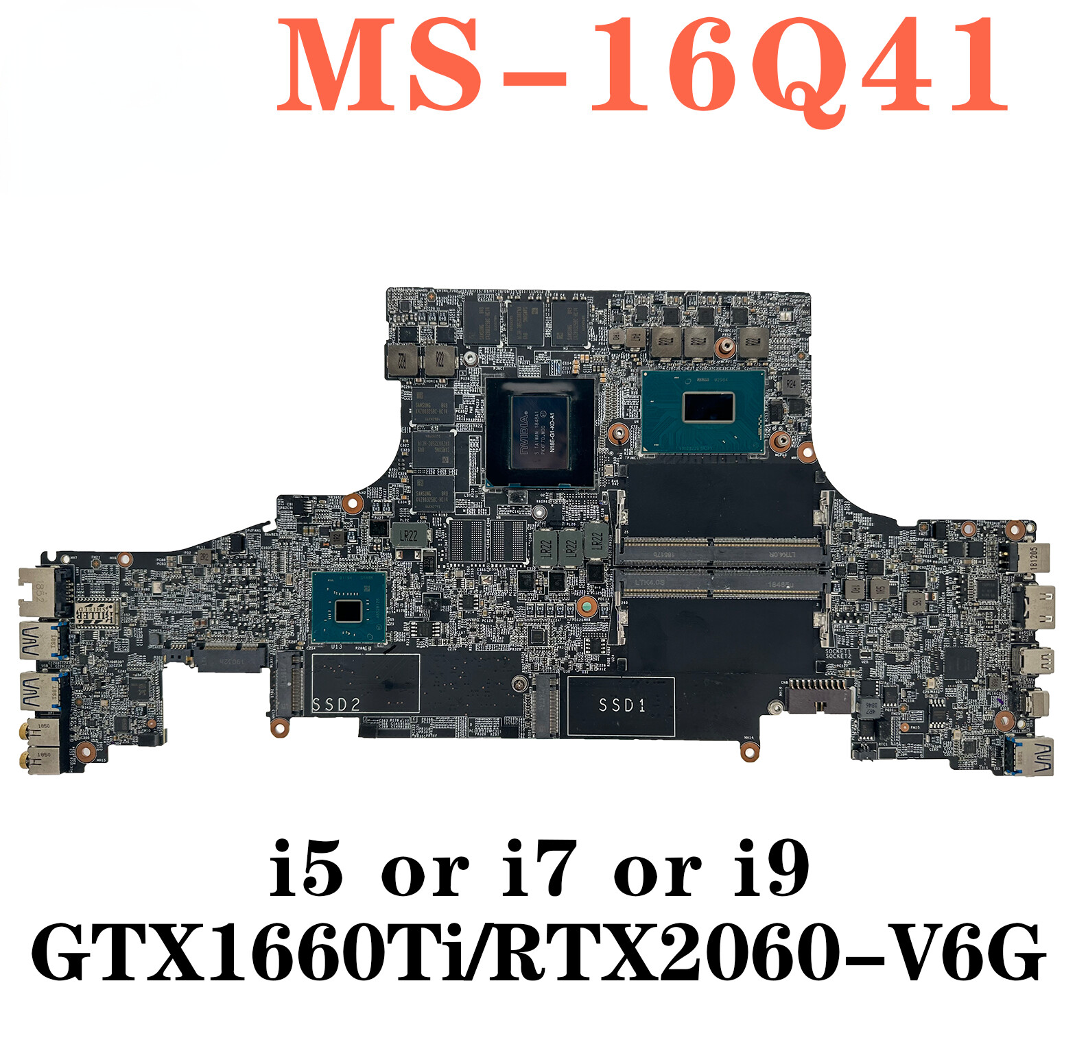 For MSI MS-16Q41 MS-16Q4 i5 i7 i9 8th/9th Gen Laptop Motherboard