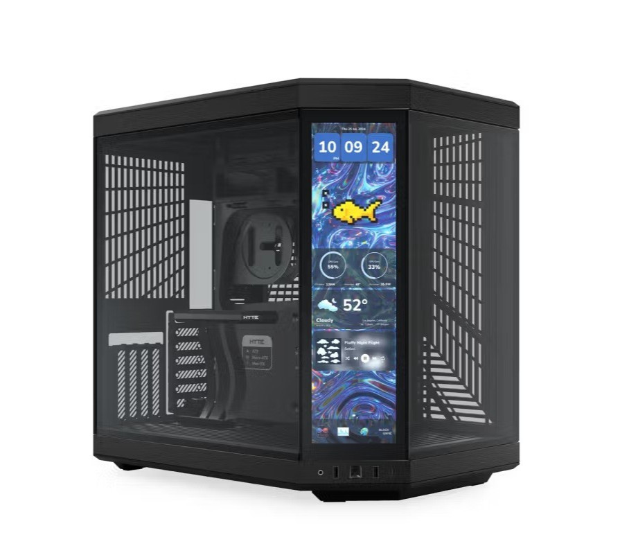 Refurbished! HYTE Y70 TOUCH INFINITE CASE – PITCH BLACK