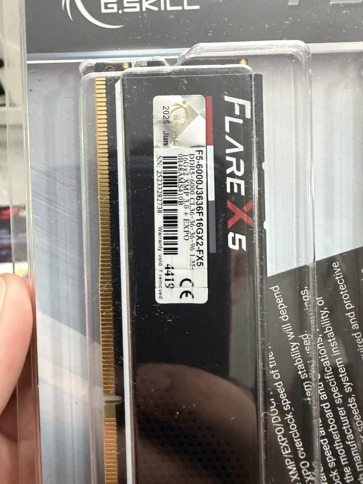 G.SKILL Flare X5 32GB (2x16GB) DDR5-6000 CL36 RAM Kit – AMD EXPO – Brand New