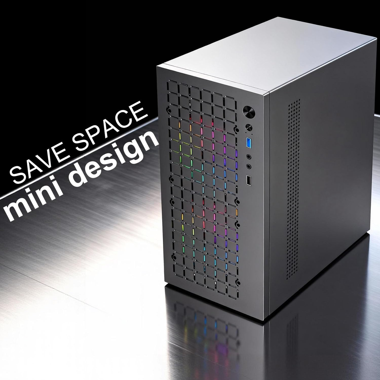 Matx Case:High Airflow Micro ATX Case, Support MATX, Mini-Itx, Micro ATX Case Sl
