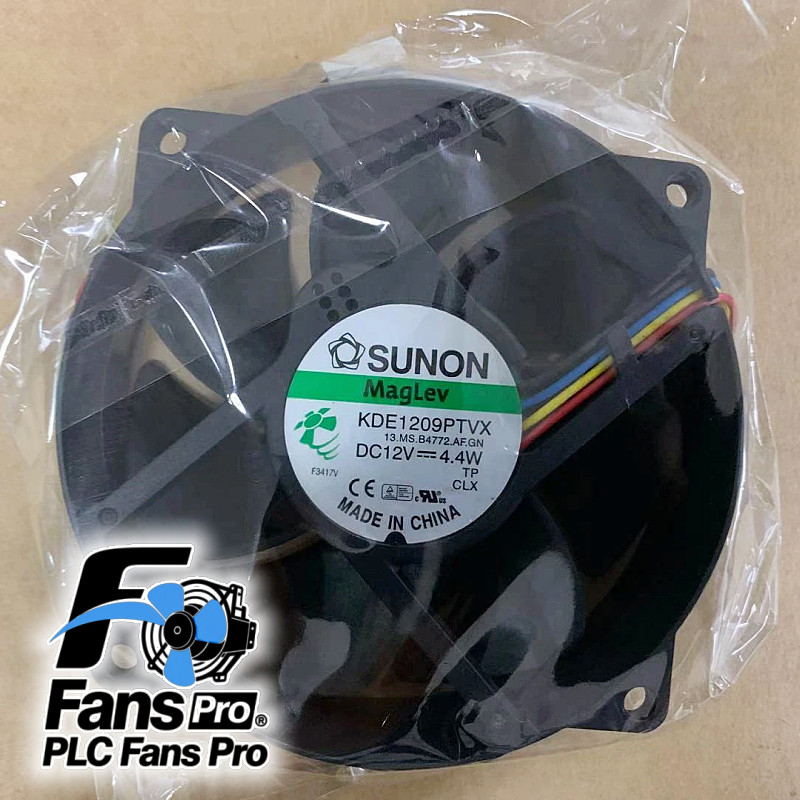 1PCS Brand New SUNON MagLev KDE1209PTVX 12V 0.37A 4.4W 4Pin Cooling Fan