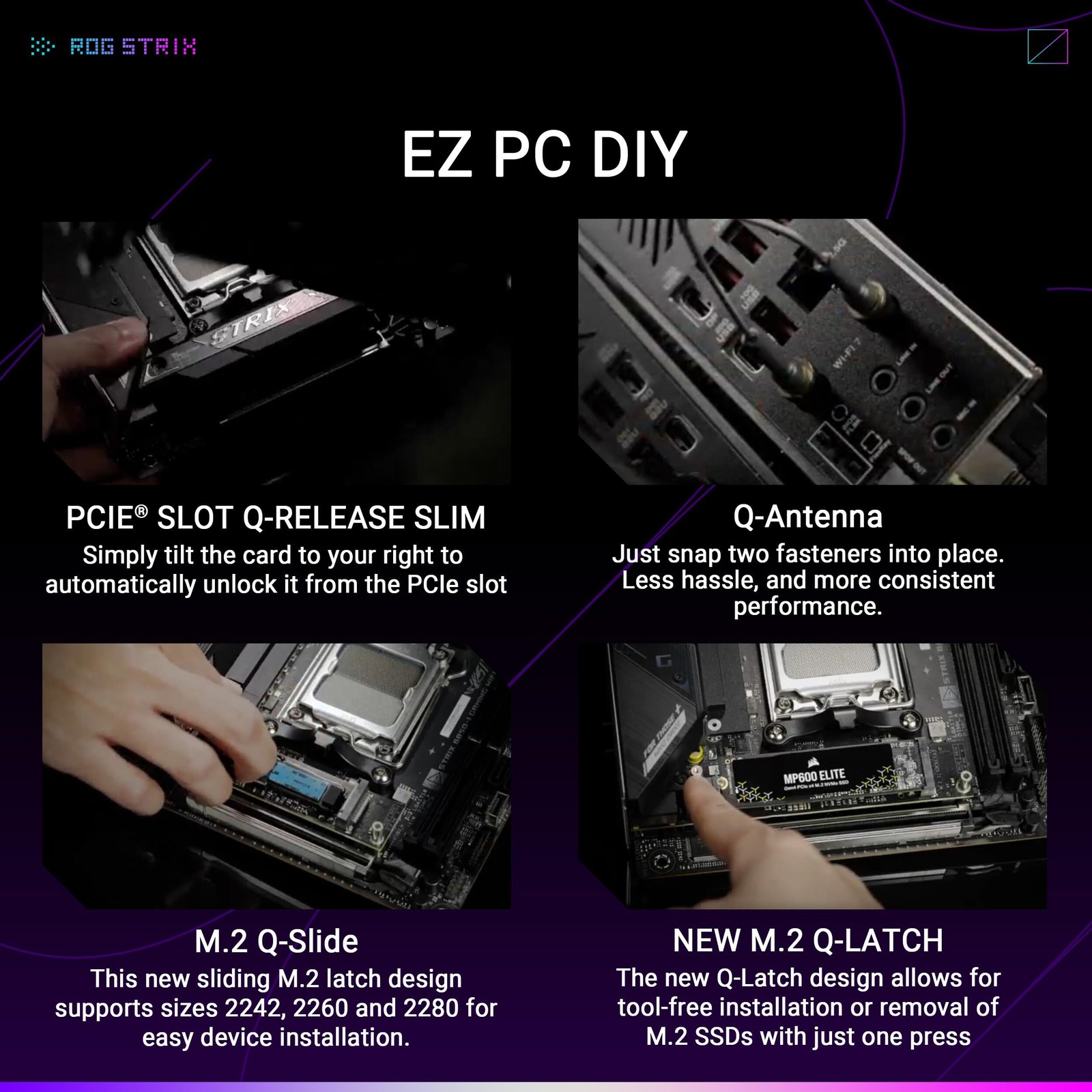 Asus ROG Strix B850-I GAMING WIFI DDR5 AMD AM5 mITX Gaming Desktop Motherboard