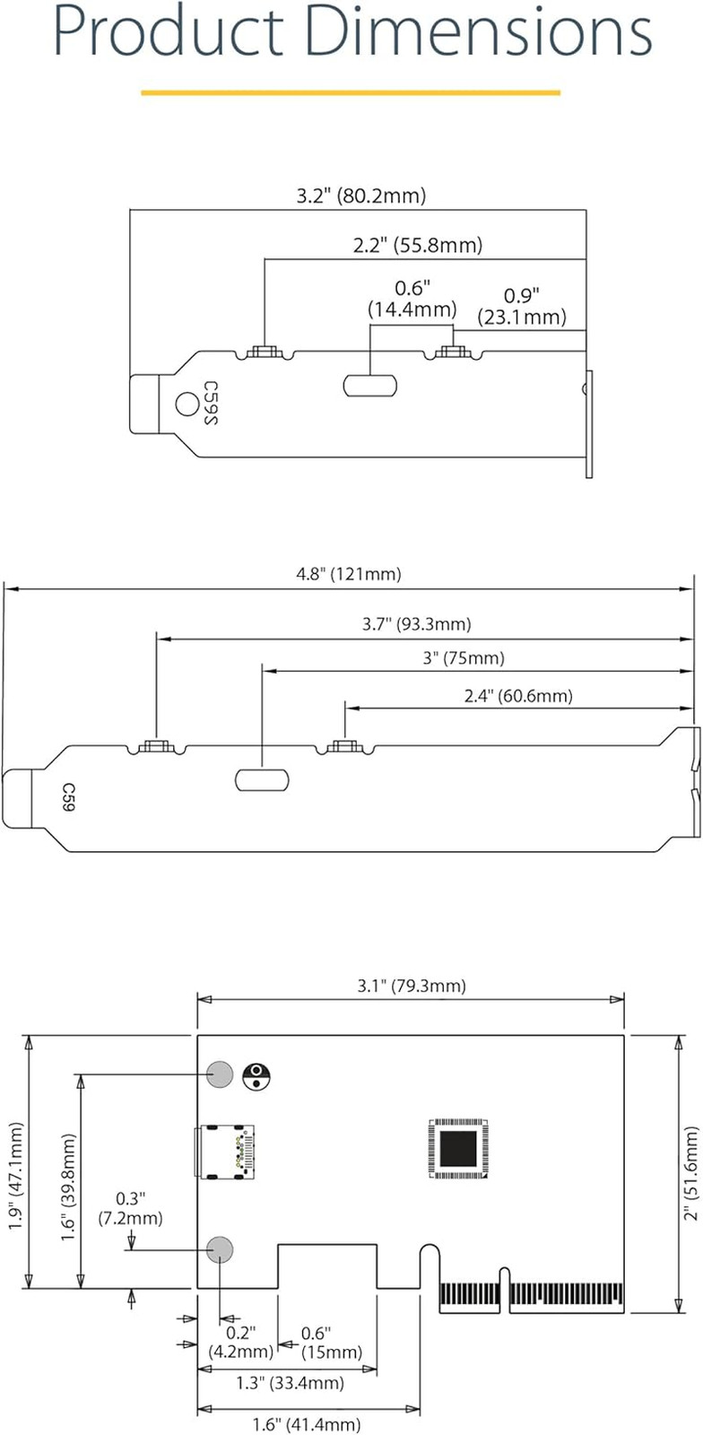 1-Port USB 3.2 Gen 2X2 Pcie Card, USB-C 20Gbps PCI Express 3.0 X4 Adapter, Data