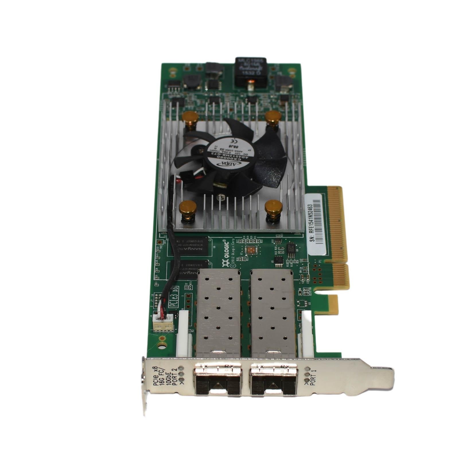 QLOGIC QLE2672 16Gb/s 2-Port Fibre Channel PCI-E 3.0 x8 HBA Host Bus Adapter SFF