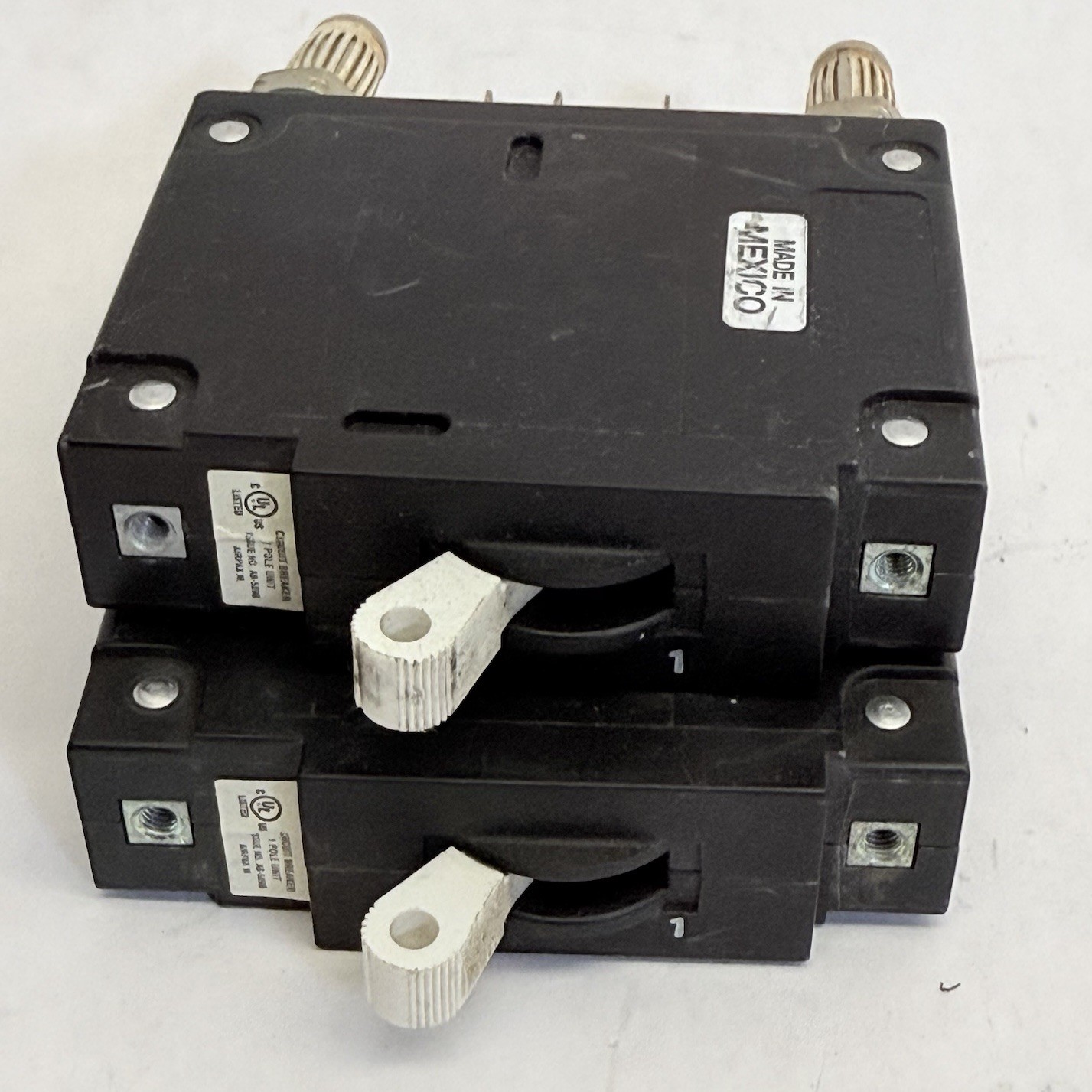 (LOT OF 2) AIRPAX 1A BULLET CIRCUIT BREAKER LELK1-1RS4-30452-1