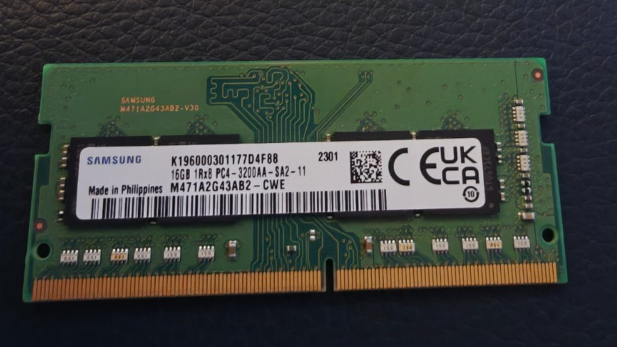 Samsung 16GB DDR4 3200MHz PC4-3200AA SODIMM Laptop RAM M471A2G43AB2-CWE HP