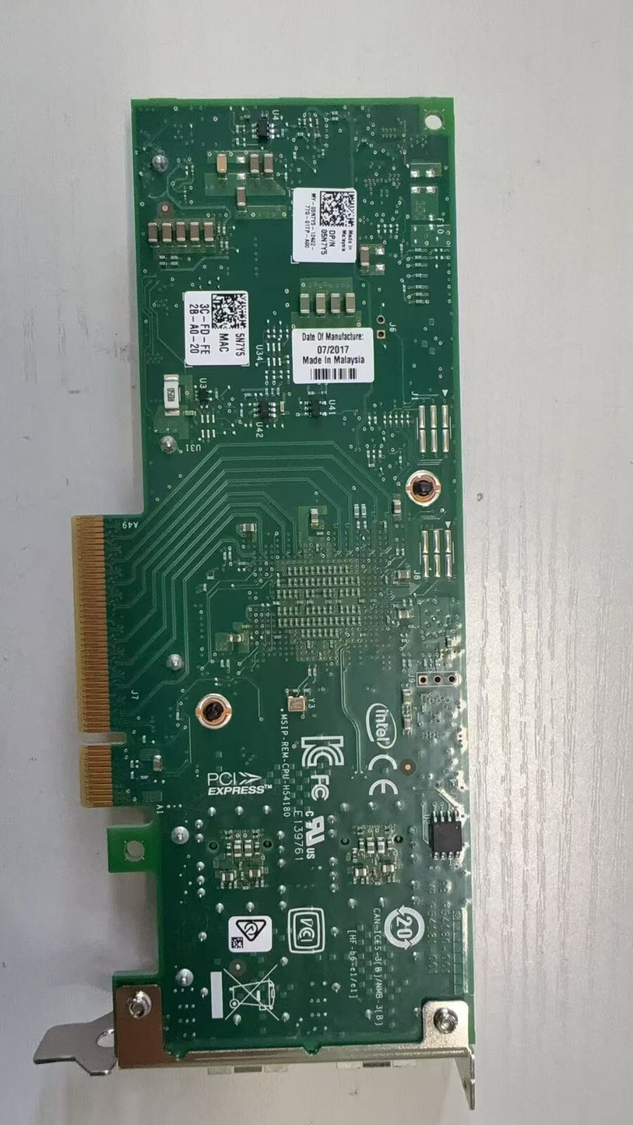 Dell 05N7Y5 5N7Y5 X710-DA2 Dual-Port 10GB SFP HBA Converged Network PCIe Adapter