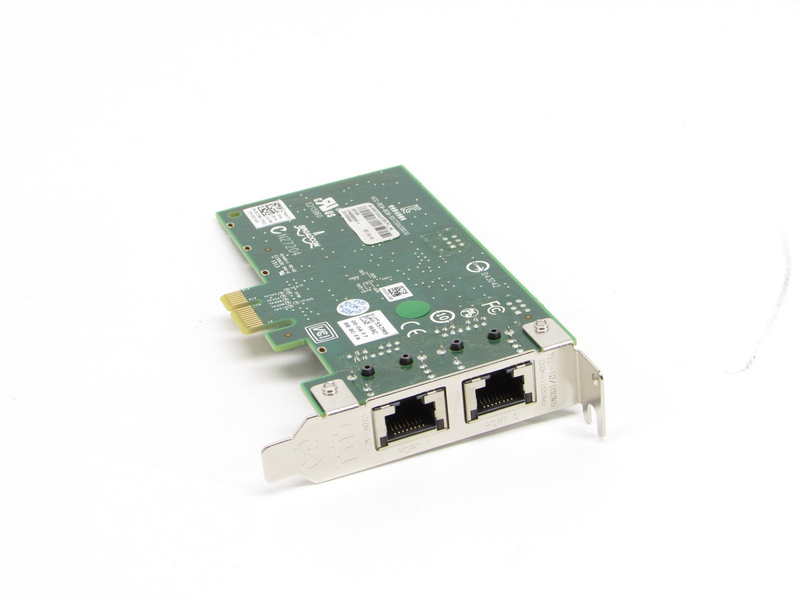 Dell Broadcom 5720 Dual Port 1GbE PCIe Network Interface Card 557M9