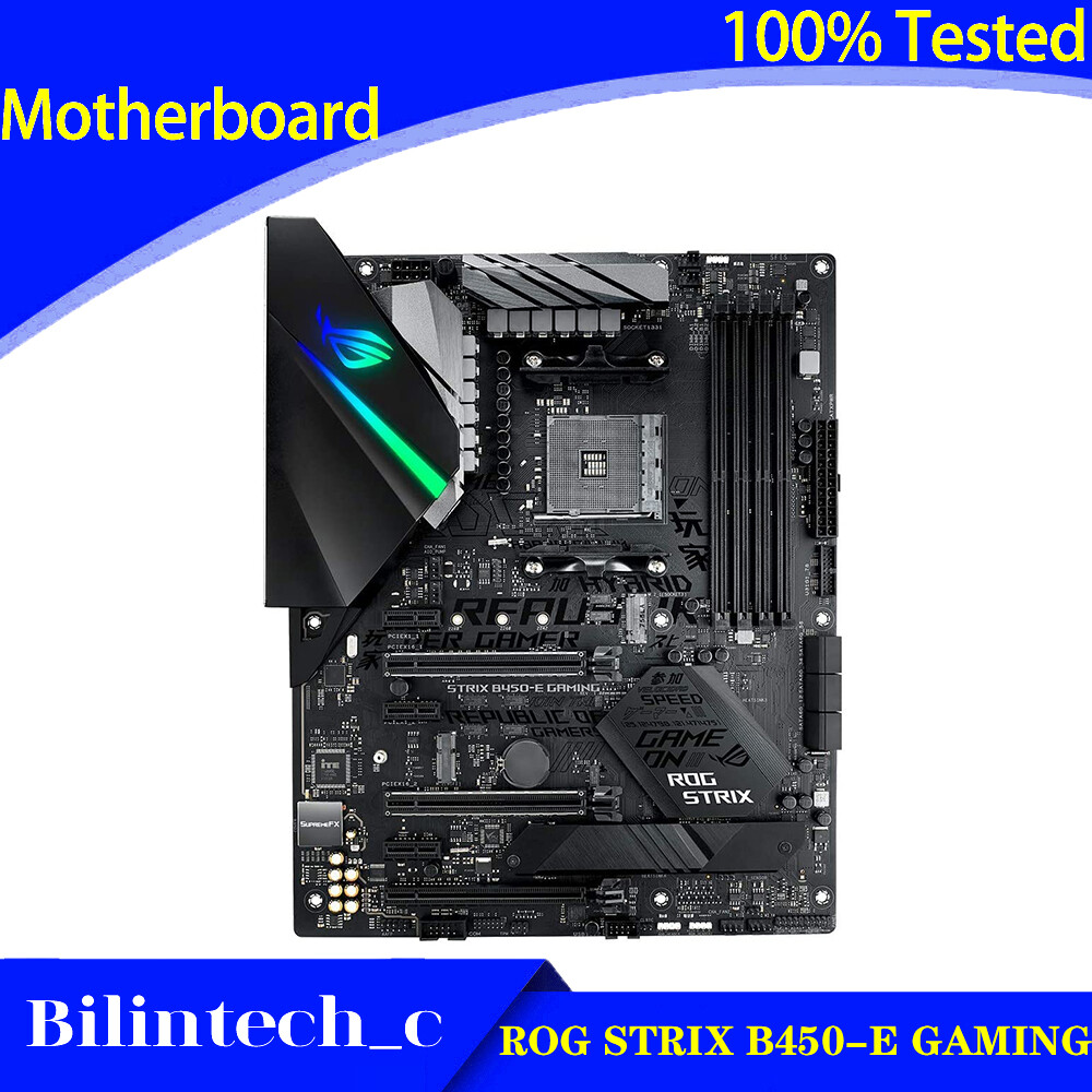 FOR ASUS ROG STRIX B450-E GAMING Motherboard Supports 2700 3700 B450 64GB DDR4