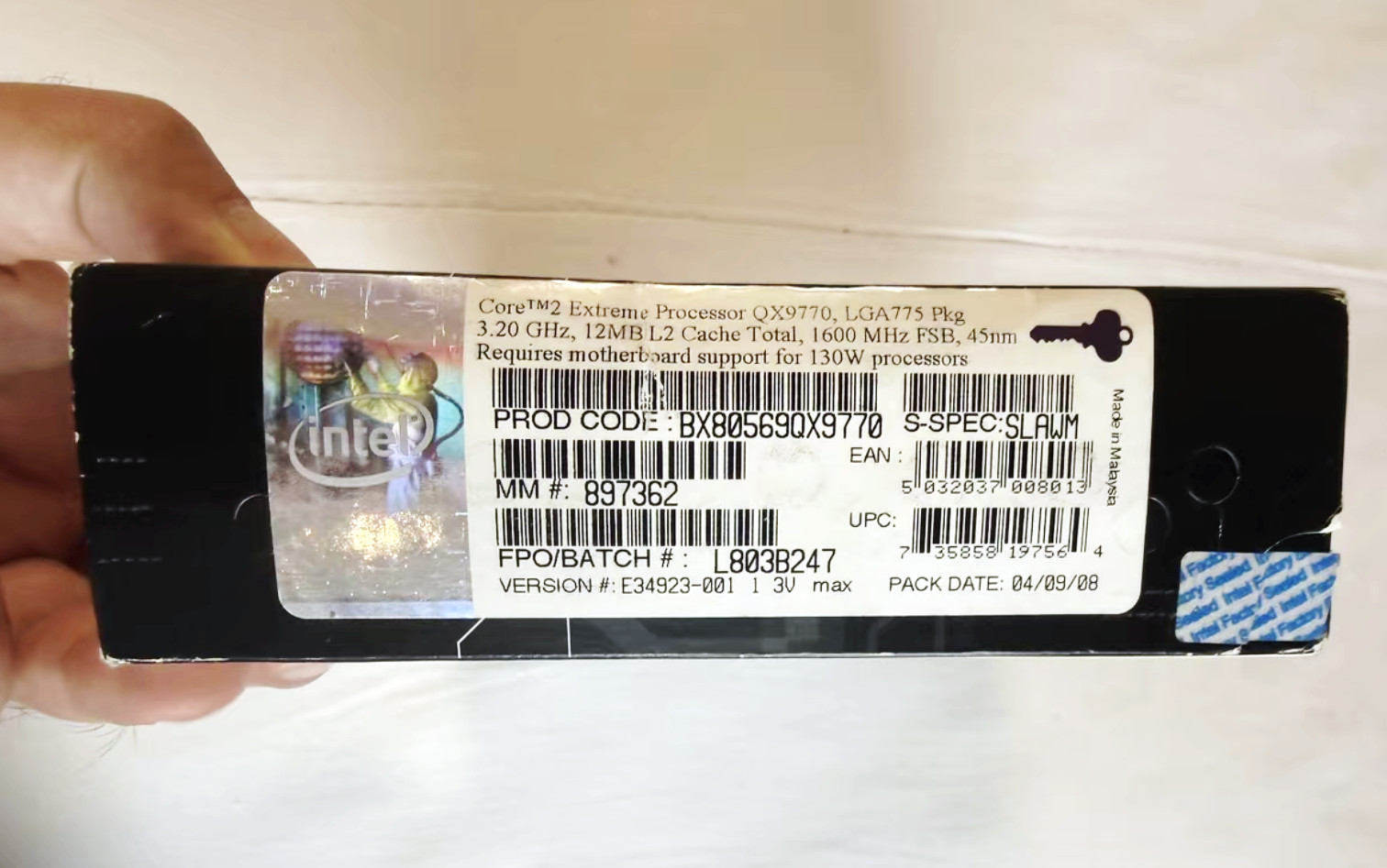 Intel Core 2 Extreme Edition QX9770. LGA775. Brand new,opened. Extremely rare