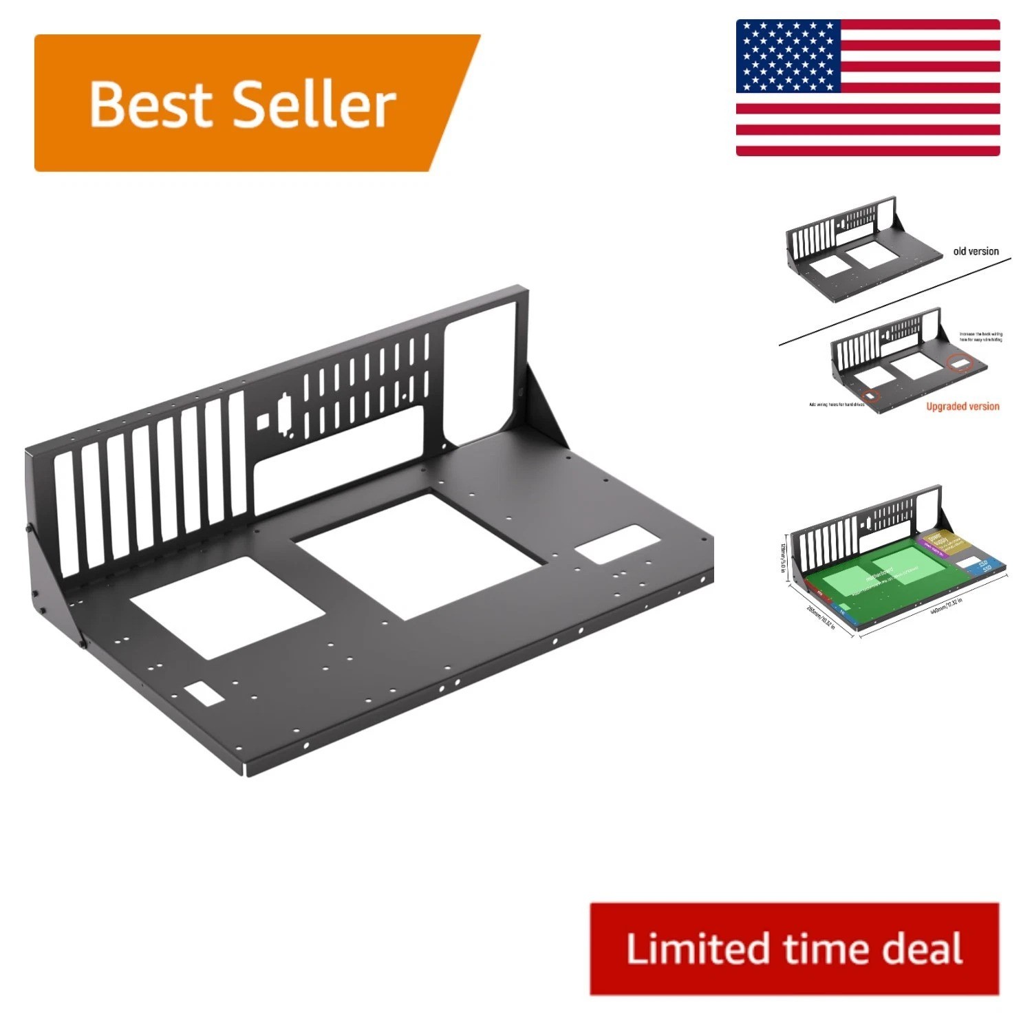 High-Quality SPCC Open Frame PC Case for Versatile Gaming and Business Builds