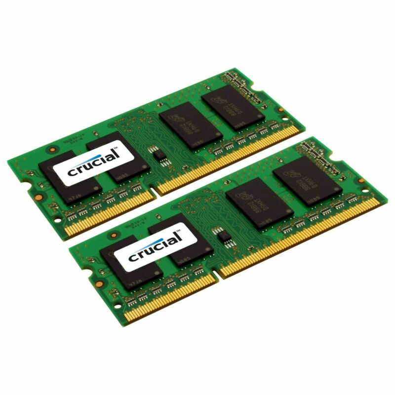 Crucial 4GB Kit 2x 2GB DDR2 667 MHz PC2-5300 Sodimm Memory RAM 200 pin Laptop