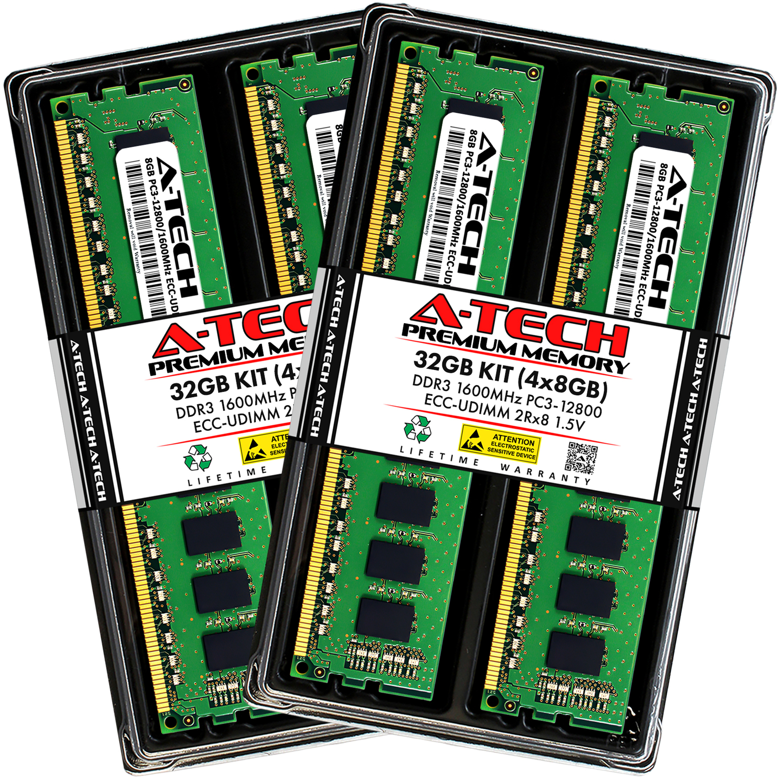 32GB 4x 8GB PC3-12800E ECC UDIMM ASUS P8BH P9D-C/4L P9D-E/4L P9X79 WS Memory RAM