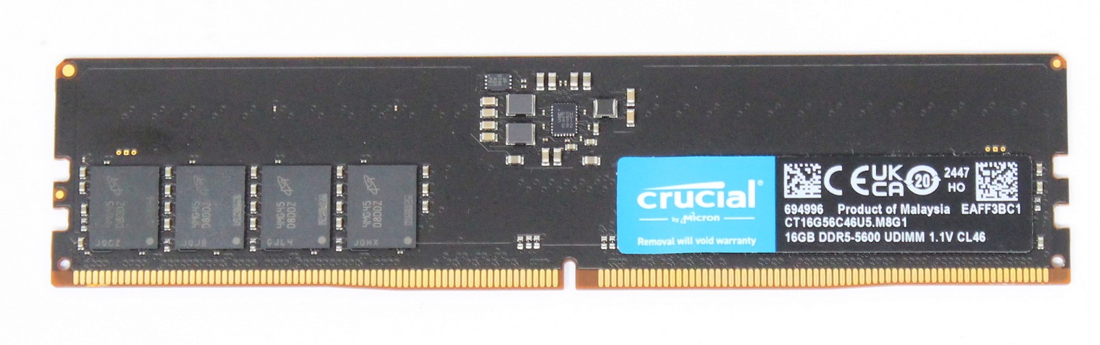 Crucial 16GB (1x16GB) CT16G56C46U5 PC5-44800U (DDR5-5600) RAM (#37993)