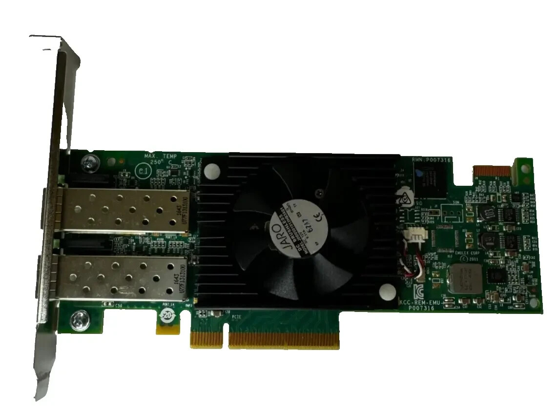 Dell 0F3VJ6 Network Host Bus Adapter 16Gb/s Emulex LPe16002 PCI-e w/ Transciever