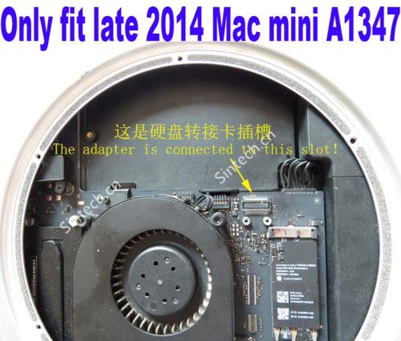 Sintech M.2 NGFF NVMe SSD Card for Upgrade Mac mini Late 2014 Year A1347 MEG …