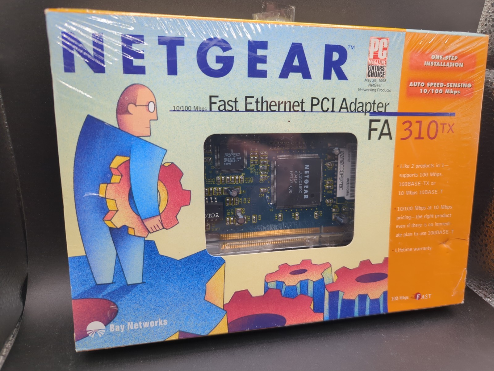 Netgear FA-310TX Fast Ethernet PCI Adapter Card 10/100 Mbps NEW FACTORY SEALED