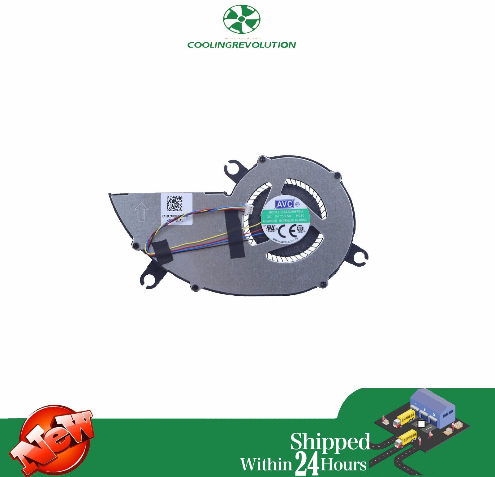 CPU Cooling Fan BAZA0508R5U DC5V 0.5A 4-Pin P010 for NVIDIA Shield TV 2nd gen