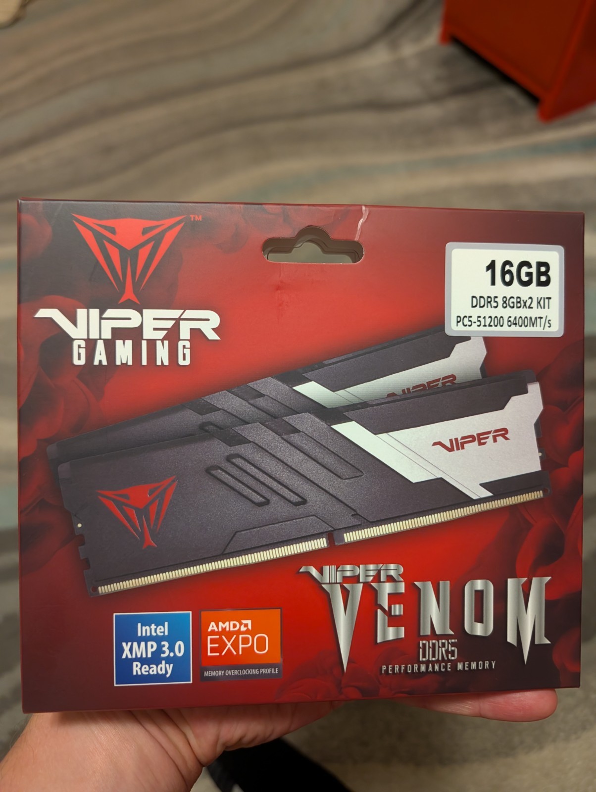 New Patriot Viper Venom 16GB (2x8GB) RAM DDR5 6400MT/s