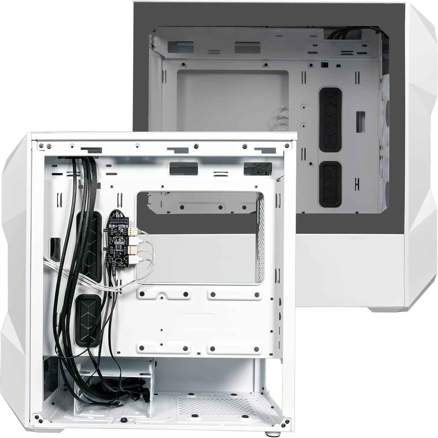 Cooler Master TD300 Mesh White Micro-ATX Tower Computer Case