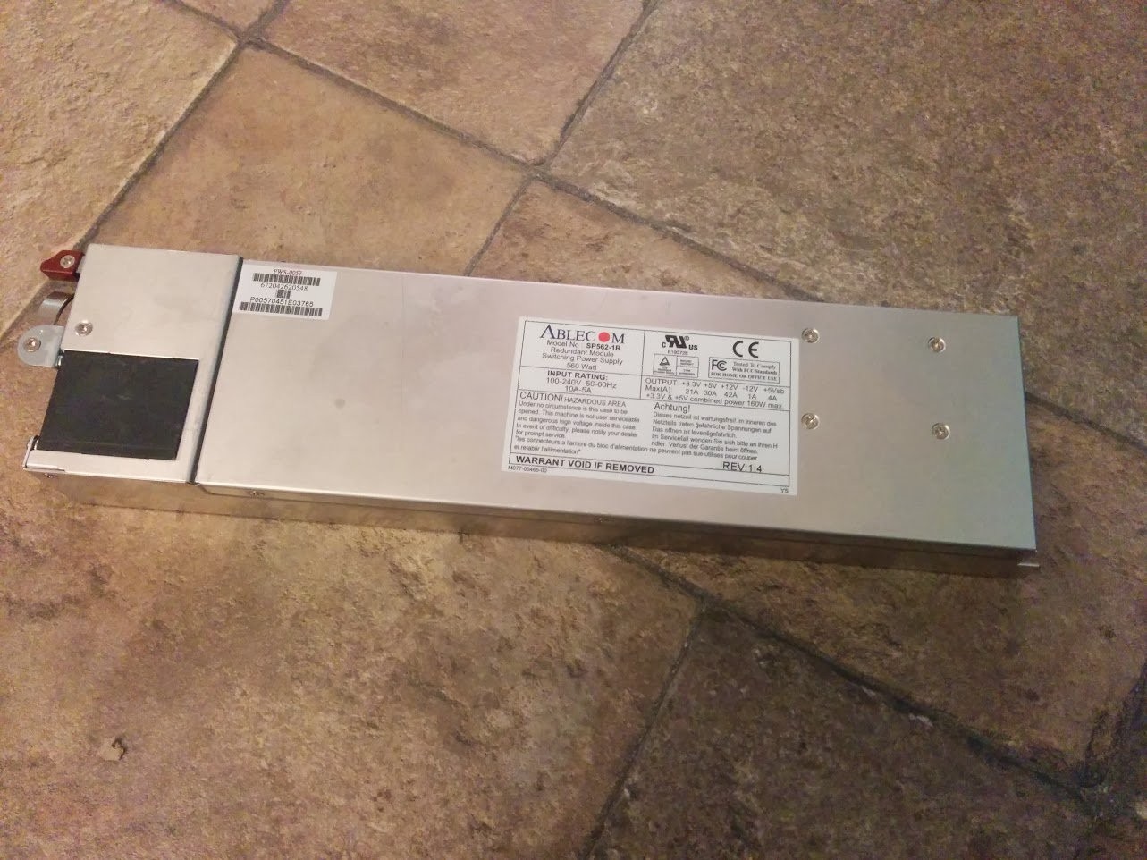 Supermicro PWS-0057 SP562-1R Power Supply – 560 Watt