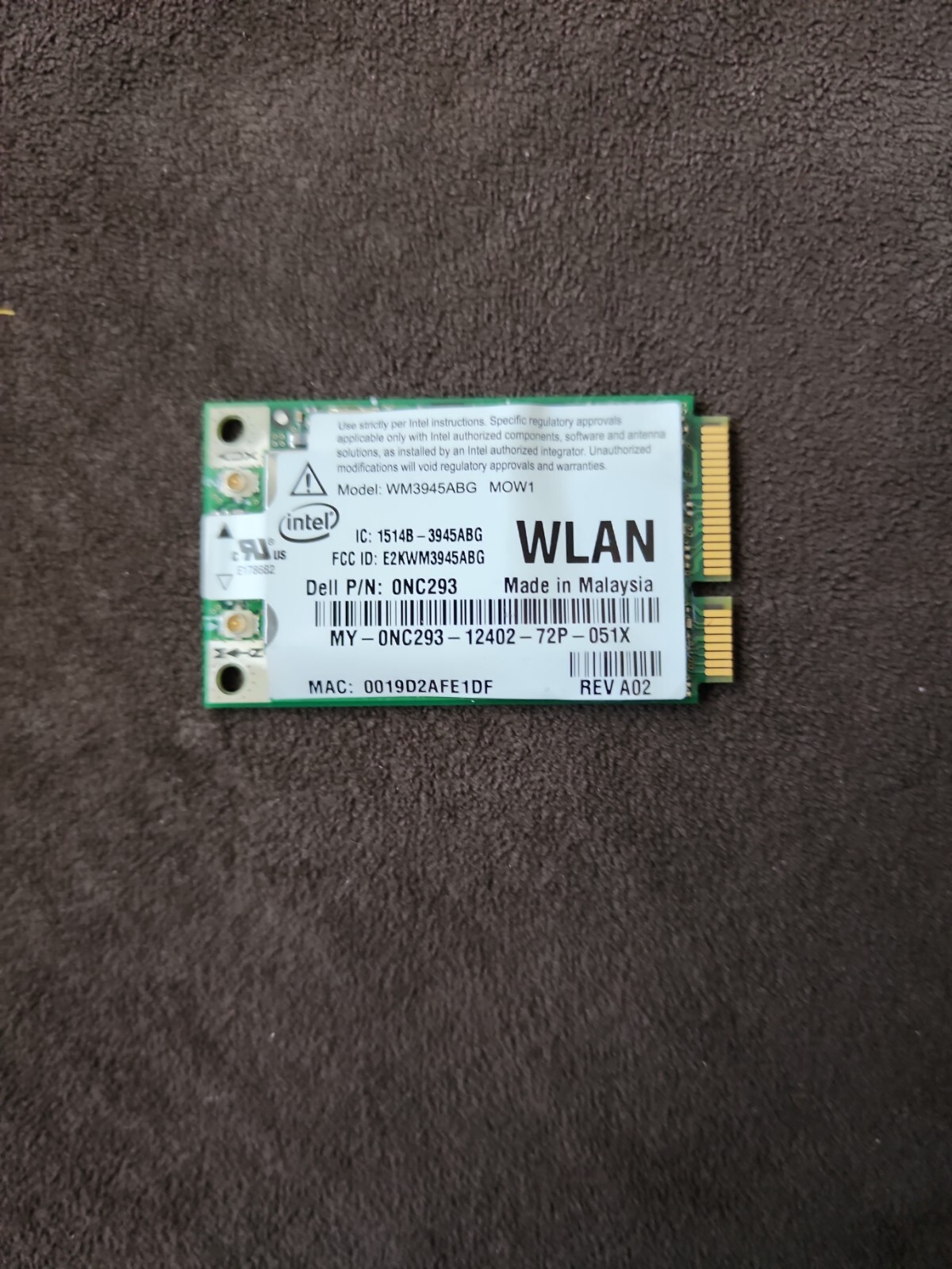 Genuine OEM Dell Latitude Wi-Fi WLAN Card.lb1