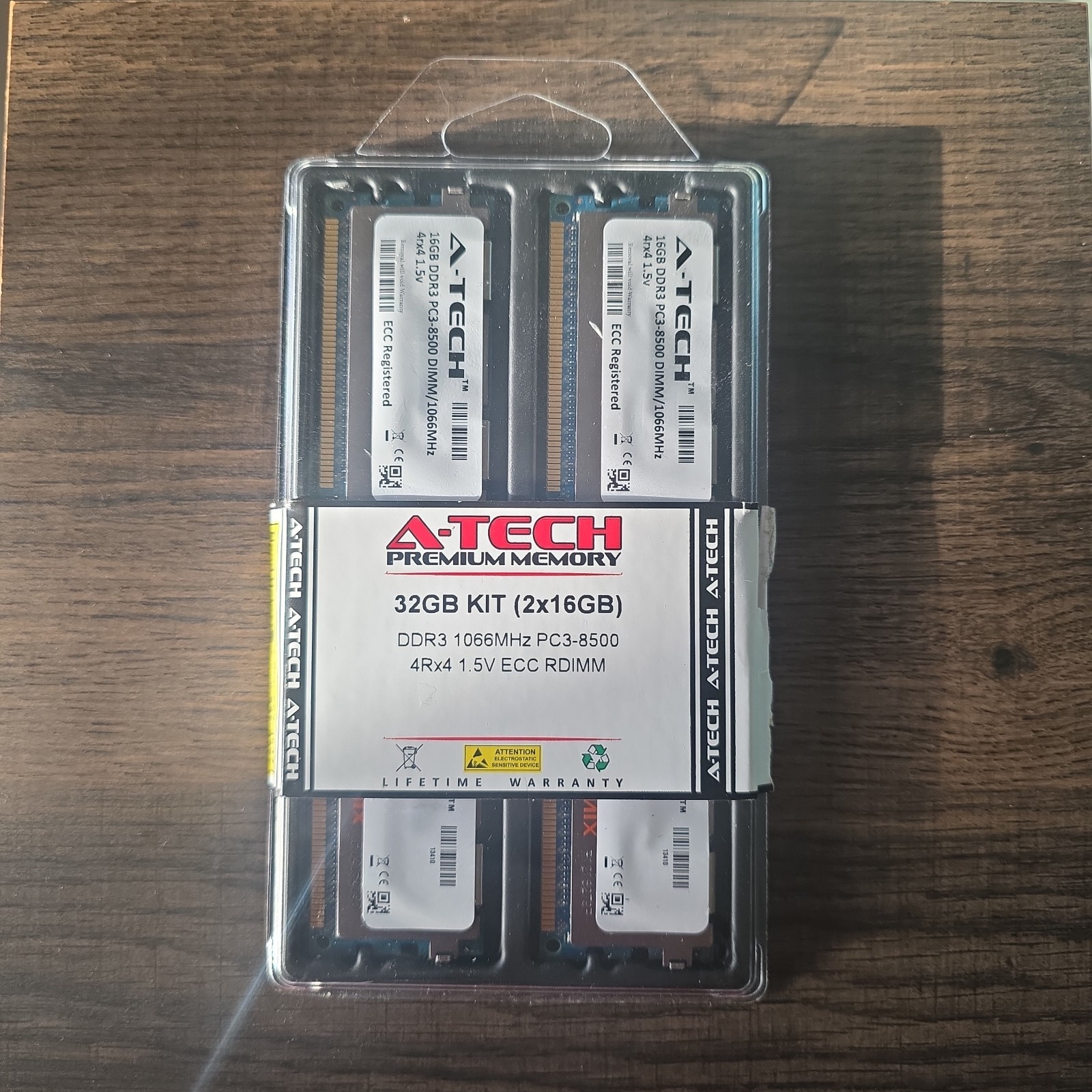 A-TECH DDR3 1066MHz 32GB KIT (2x16GB) 4Rx4 1.5V ECC RDIMM