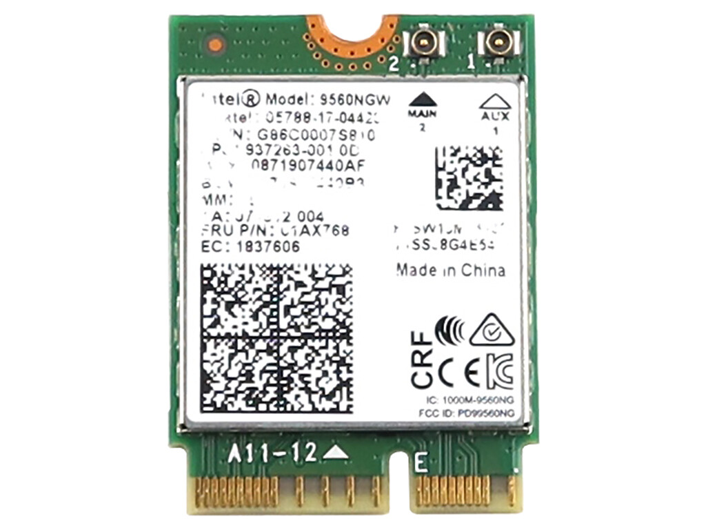 INTEL 9560NGW M.2 2230 PCI-E WIFI 5 802.11AC BLUETOOTH 5.1 CARD G86C0007S810