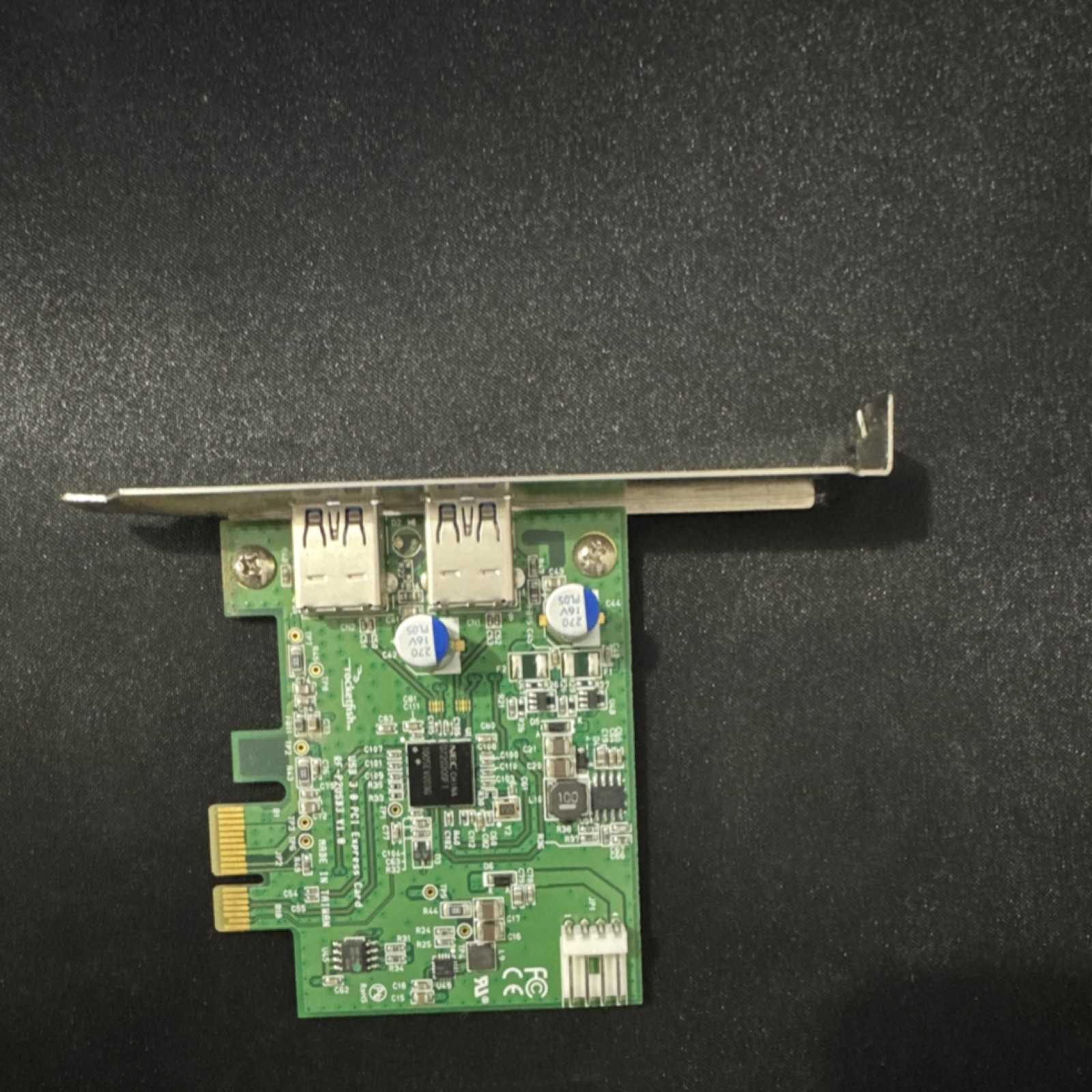 USB 3.0 2-Port Expansion Card PCI Express x1 Desktop Adapter MPN 10H09 USB Card