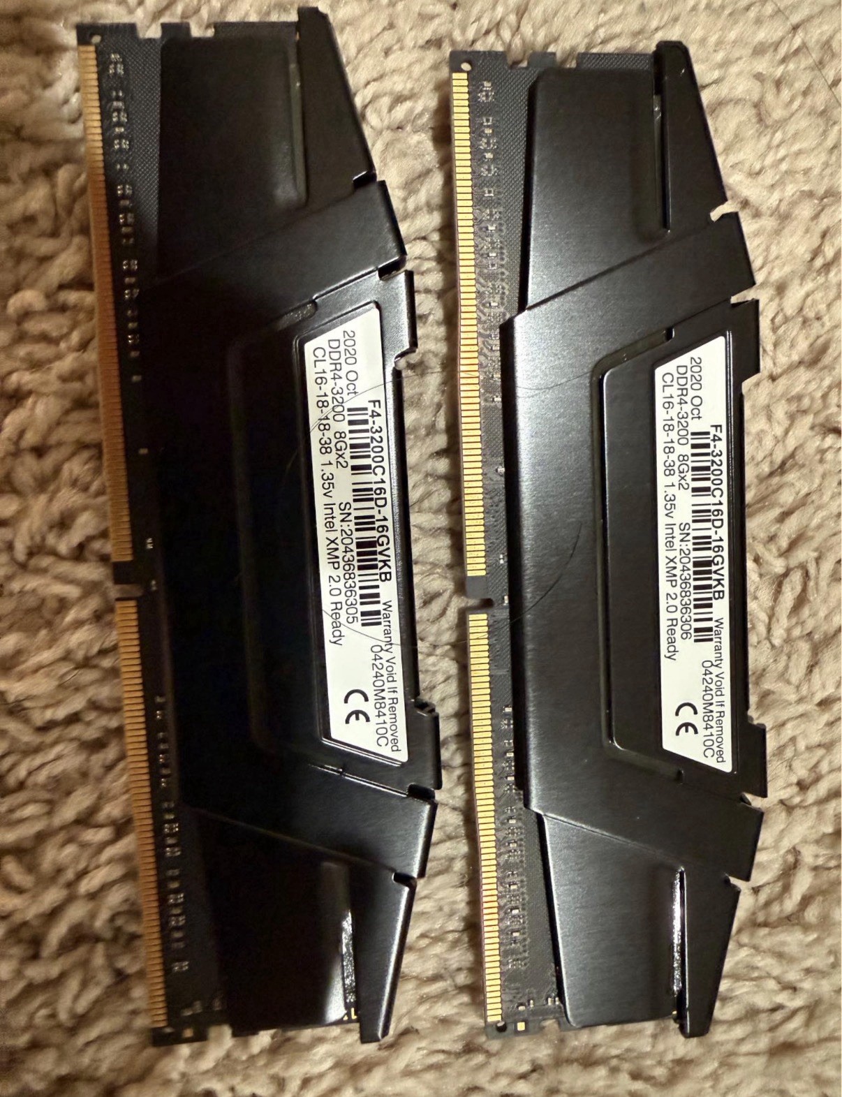 G.SKILL Ripjaws V DDR4-3200 32 (4x8GB) DIMM XMP 2.0 Ready Desktop RAM