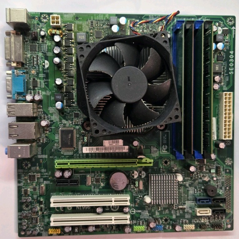 Intel I5 760 Dell Precision T1500 Motherboard With Cooler and 10Gb of Ram