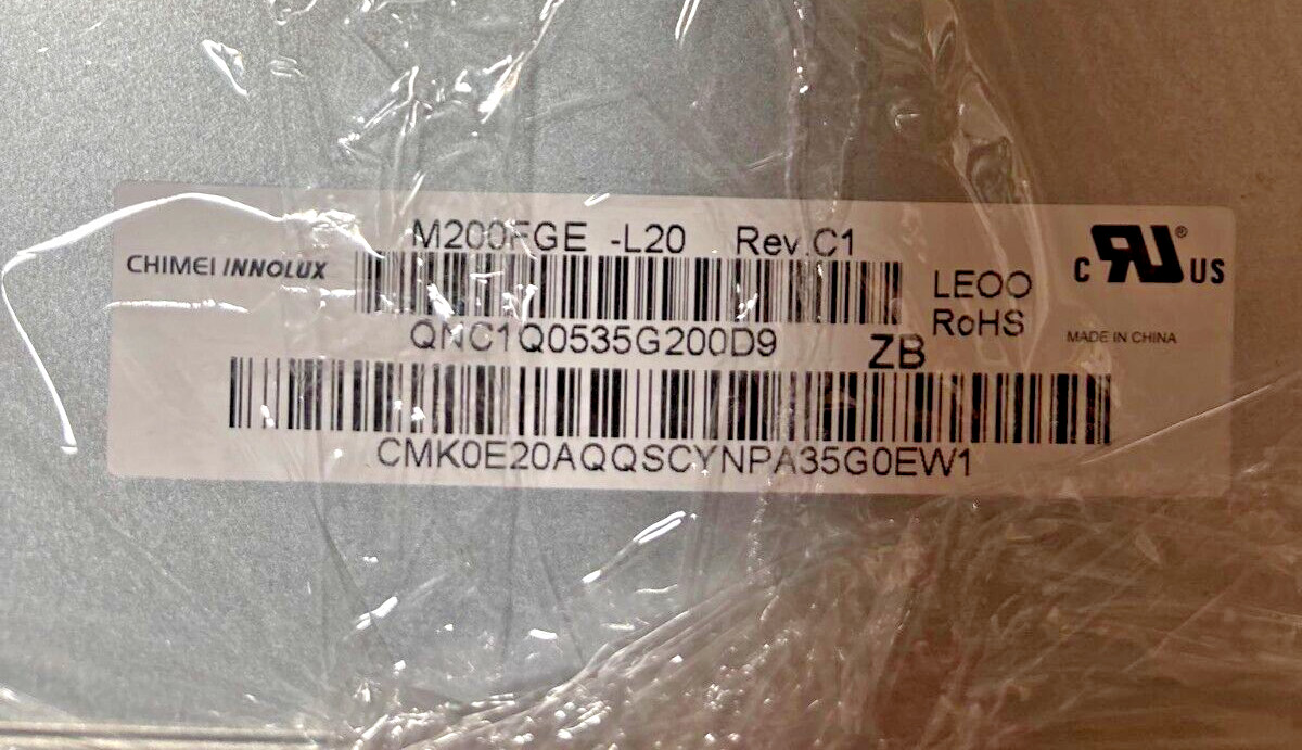 Chimei Innolux M200FGE-L20 Replacement 20″ LCD Screen MT200LW01