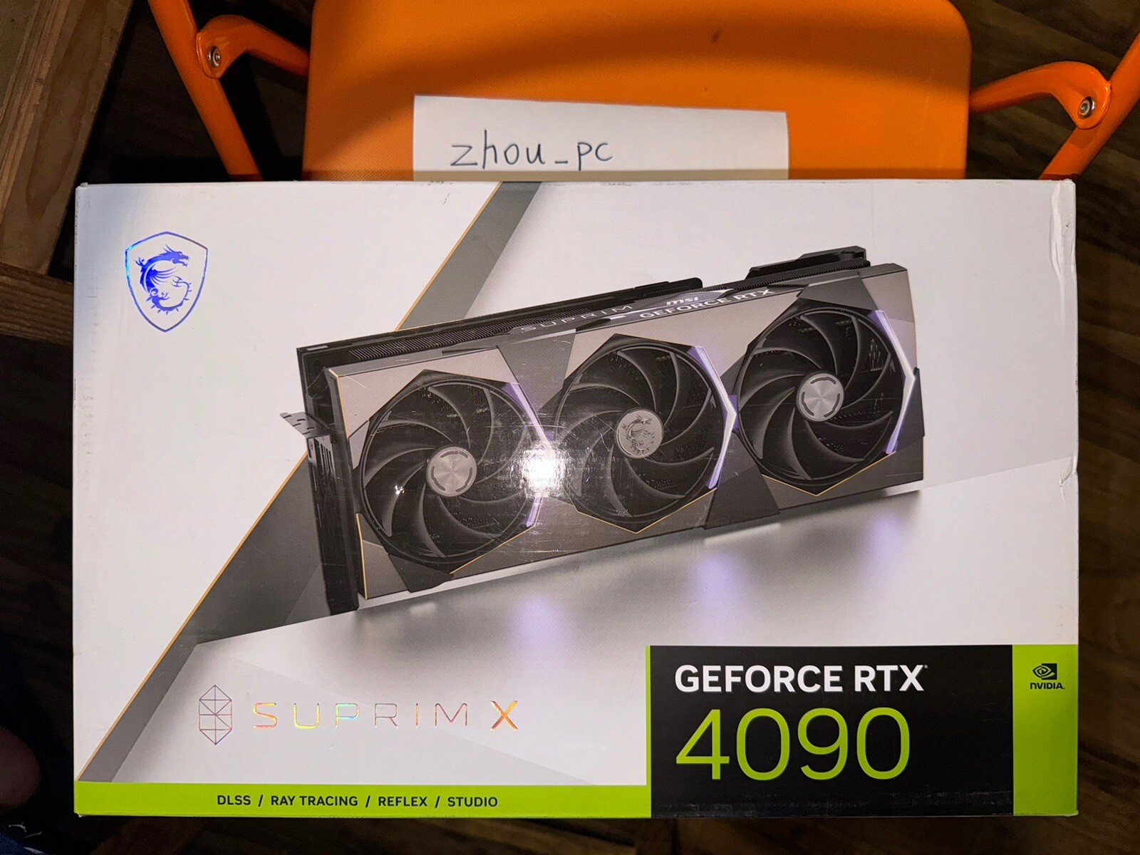 MSI RTX 4090 GAMING Suprim x GPU (No Core & VRAM, for parts) With Box
