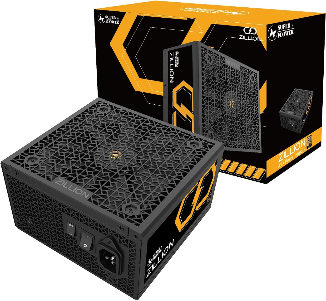 Zillion FG 1050W 80+ Gold, Full Modular, ATX 3.1 / Pcie 5.0, W/12V-2X6 Cable (2X