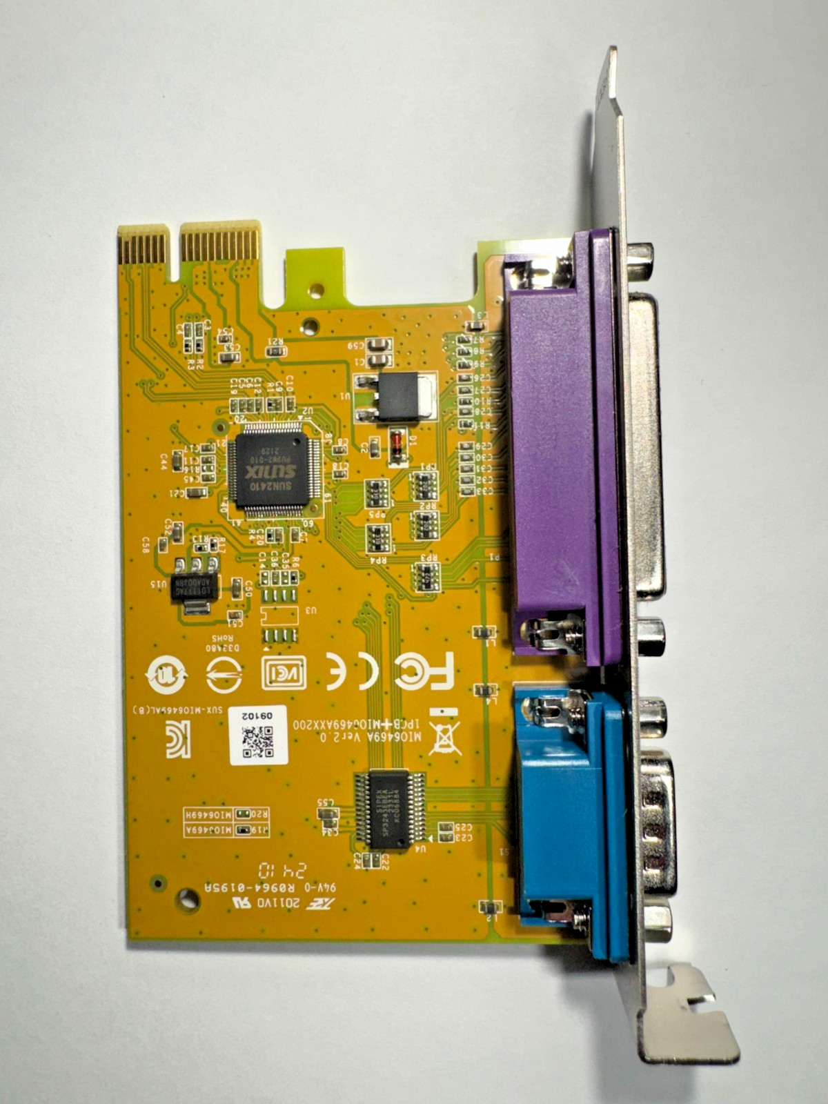 Dell Sunix Serial Parallel PCIe Expansion Multi I/O Interface Board Card 0YCJ65