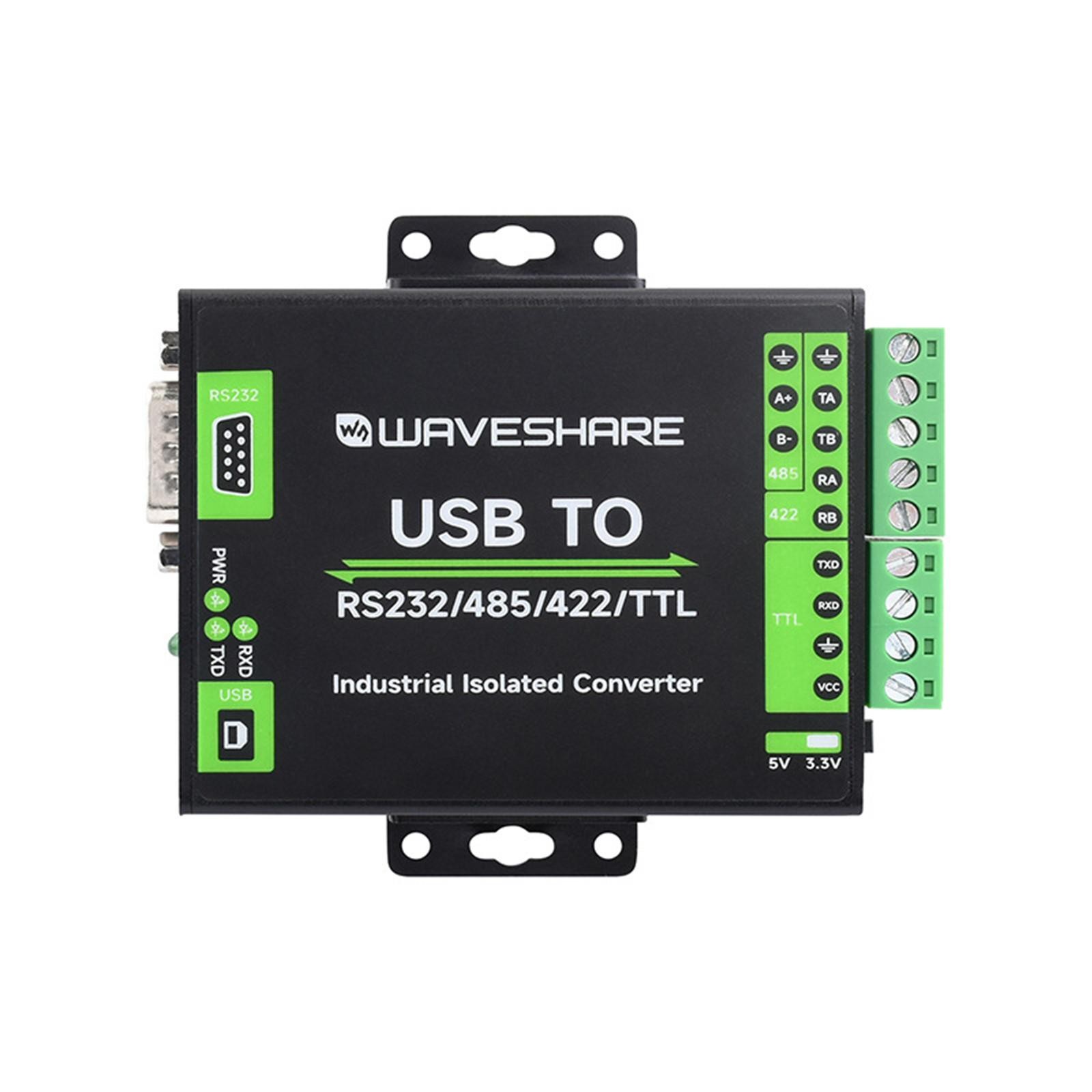 3.3V / 5V USB TO RS2321485/422/TTL Port Adapter Connector For Mac/ Linux/Android