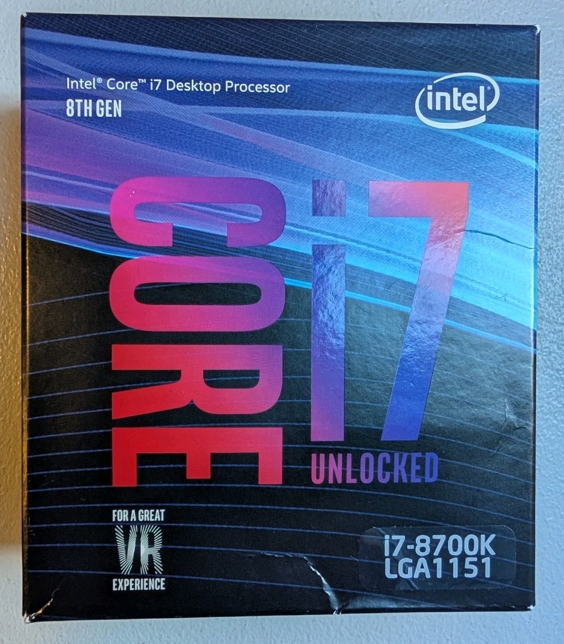 Intel Core i7-8700K Desktop Processor 6 Cores up to 4.7GHz Turbo Unlocked NIB